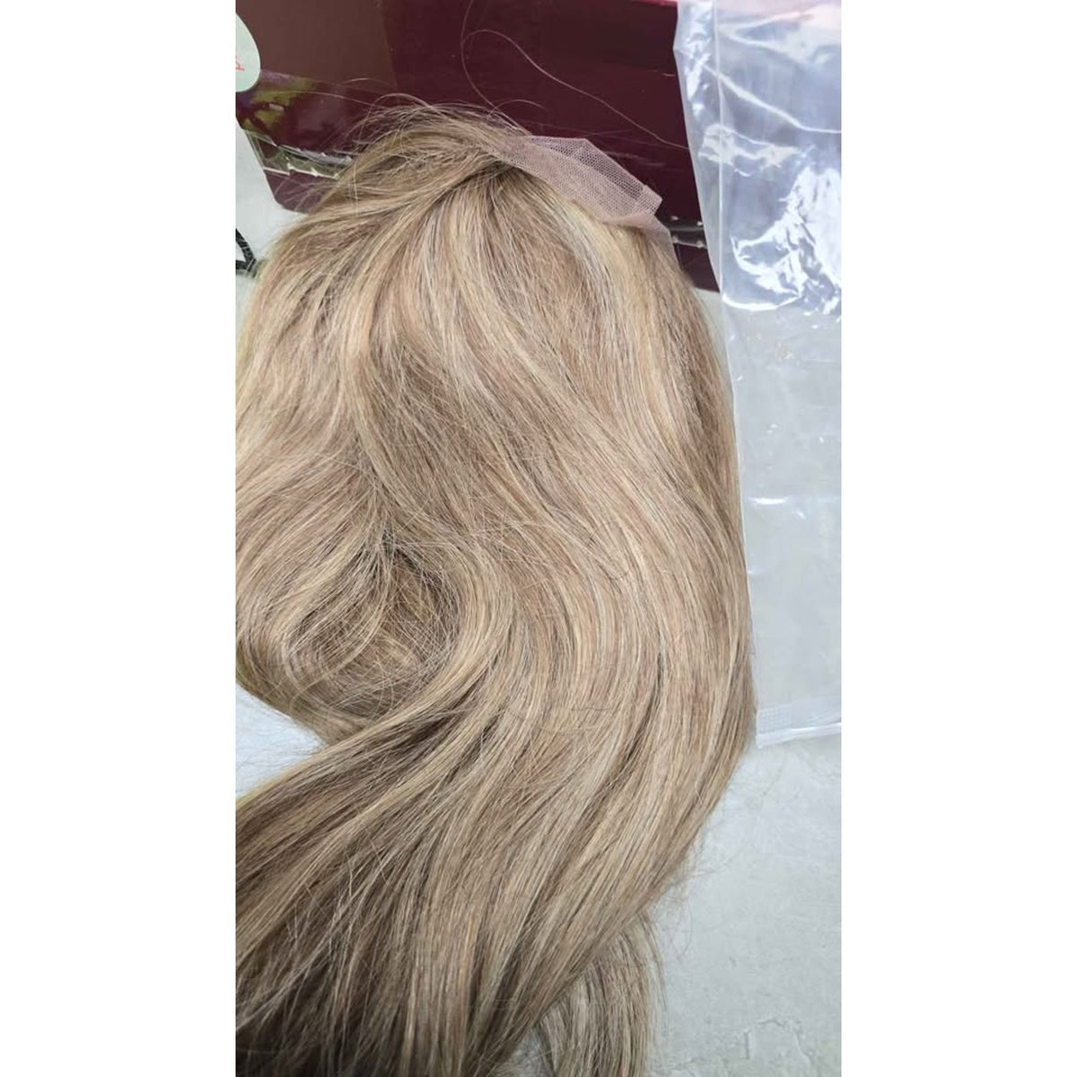 Benafee Highlight Ombre Lace Front Human Hair Chocolate Brown Ashe Blonde 20" 180 Density