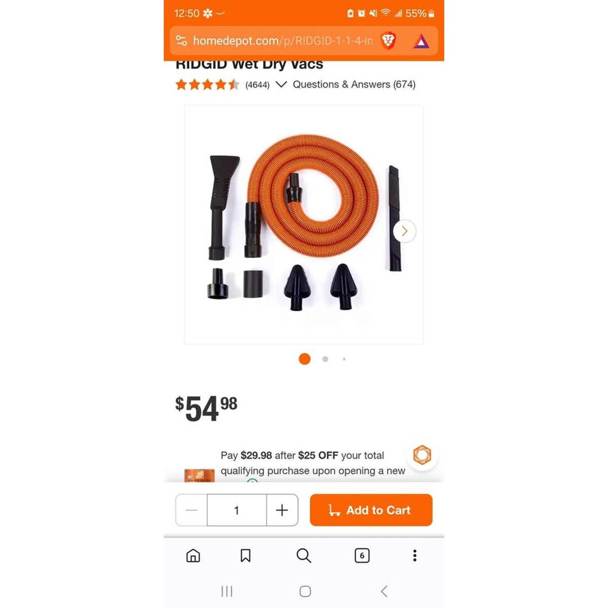 RIDGID VT2534 7-Piece Auto Detailing Kit for Wet/Dry Vac