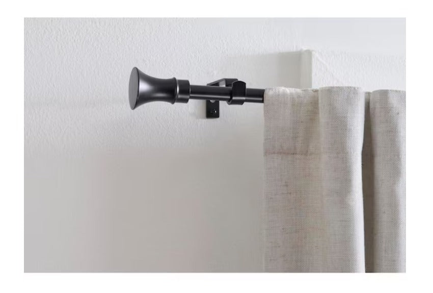 StyleWell Brushed Nickel Curtain Rod — 36–66 in