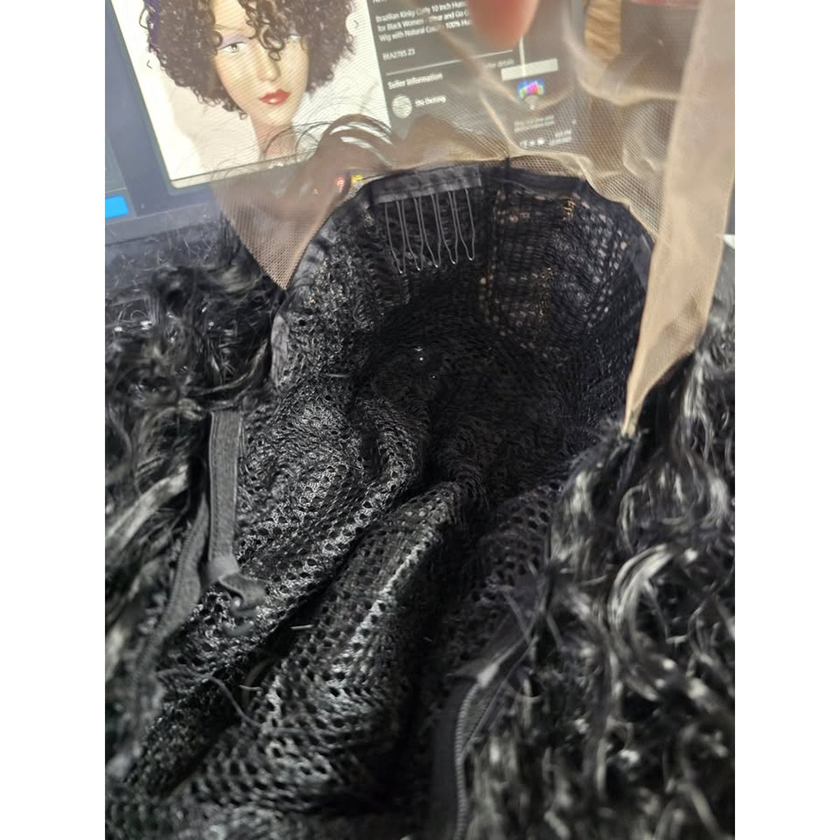 Brazilian Kinky Curly 10 Inch Human Hair Wig