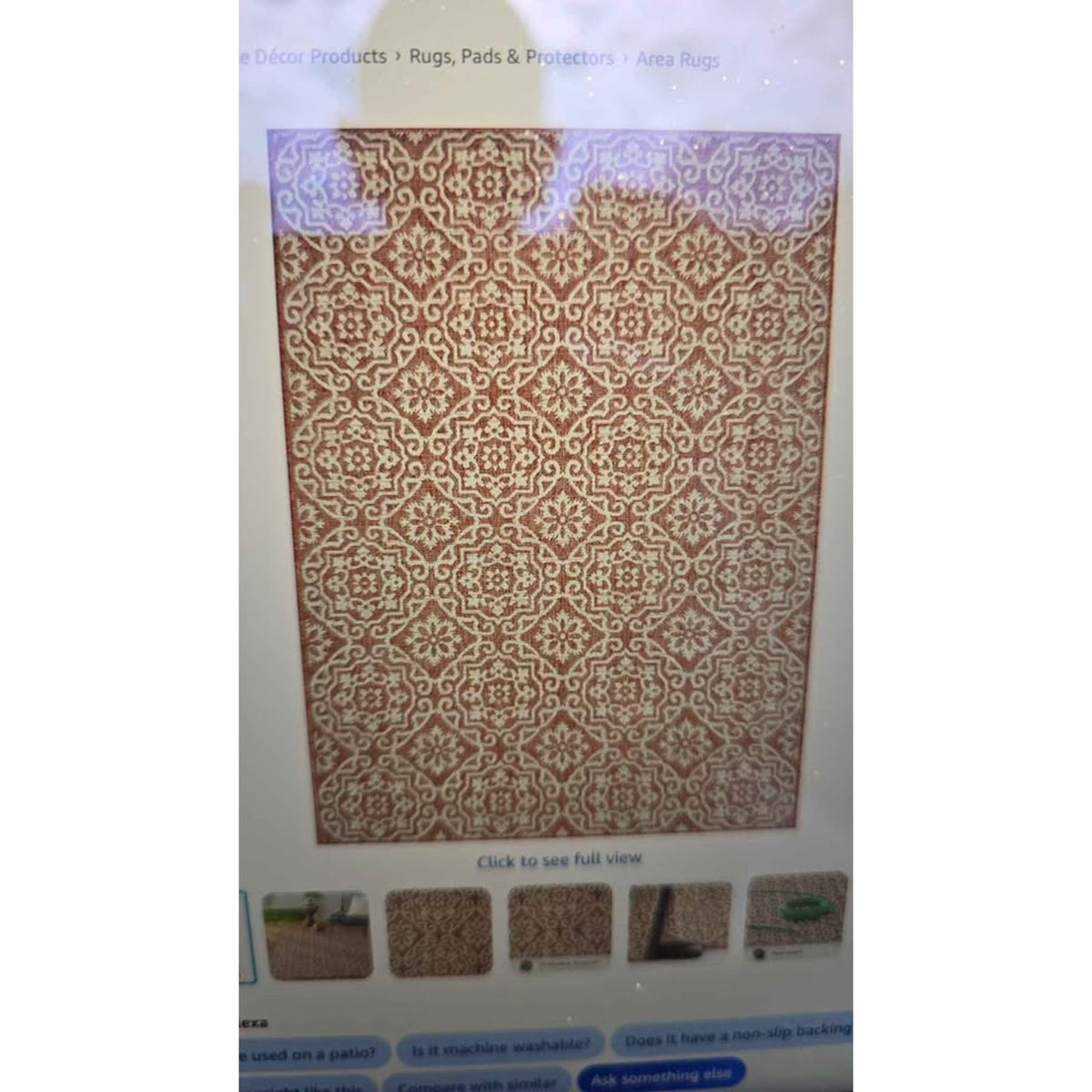New Nicole Miller New York Patio Country Geometric Indoor/Outdoor Area Rug 6'6" x 9'2"