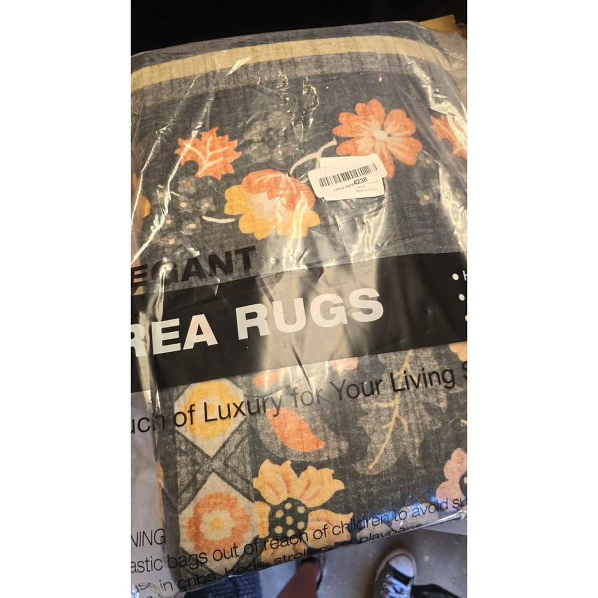 Uermei 6 x 9 Area Rug Floral Washable Boho Vintage Non Slip New