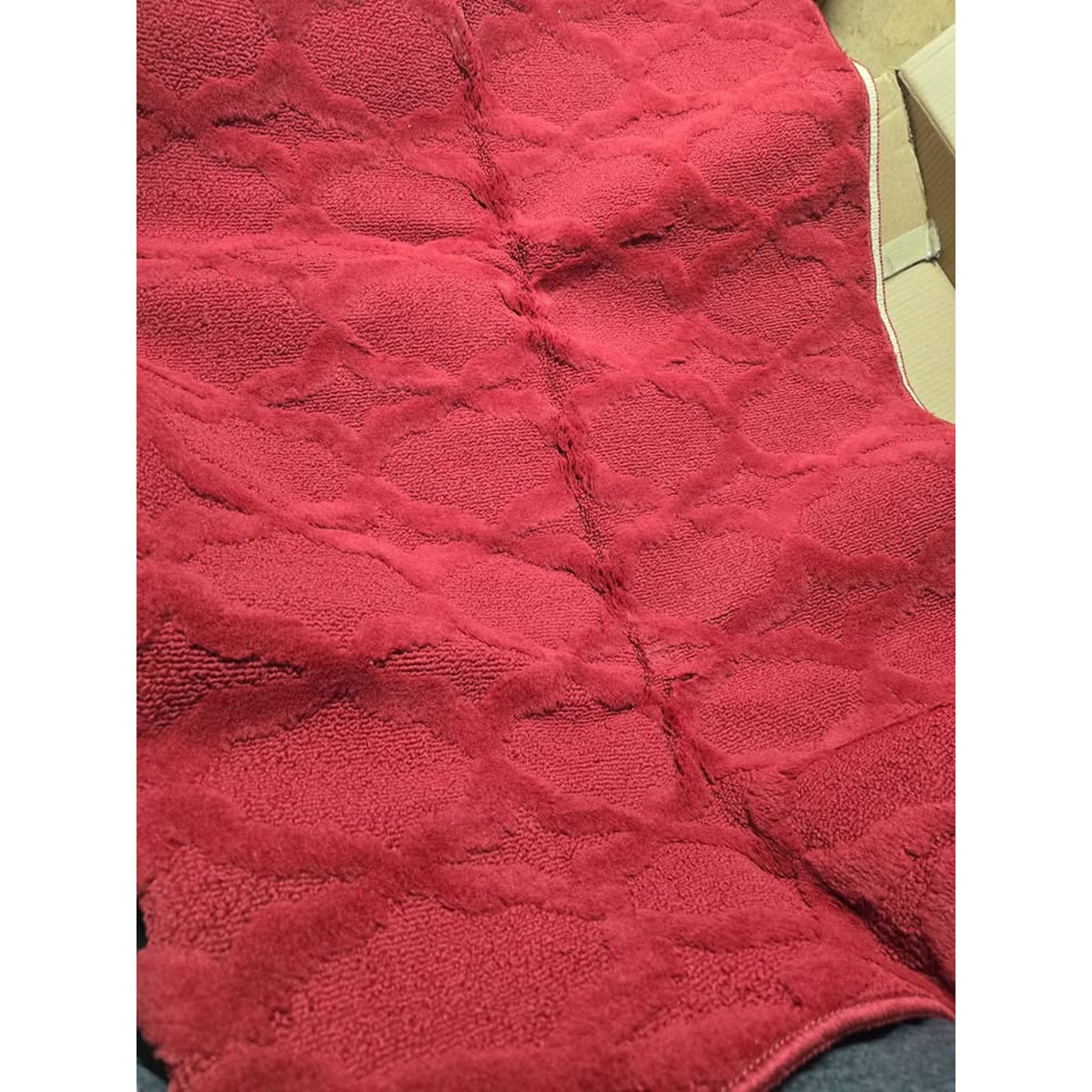 Garland Rug Sparta Non Slip Polypropylene 4 Ft. X 6 Ft. Chili Pepper Red Area Rug