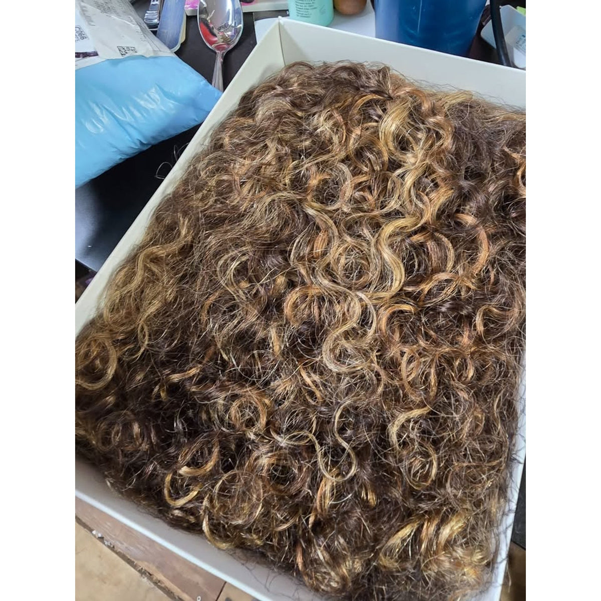 NWT - HUA Short Curly Human Hair Wigs for Black Women P4/27/30 Short Curly Wigs