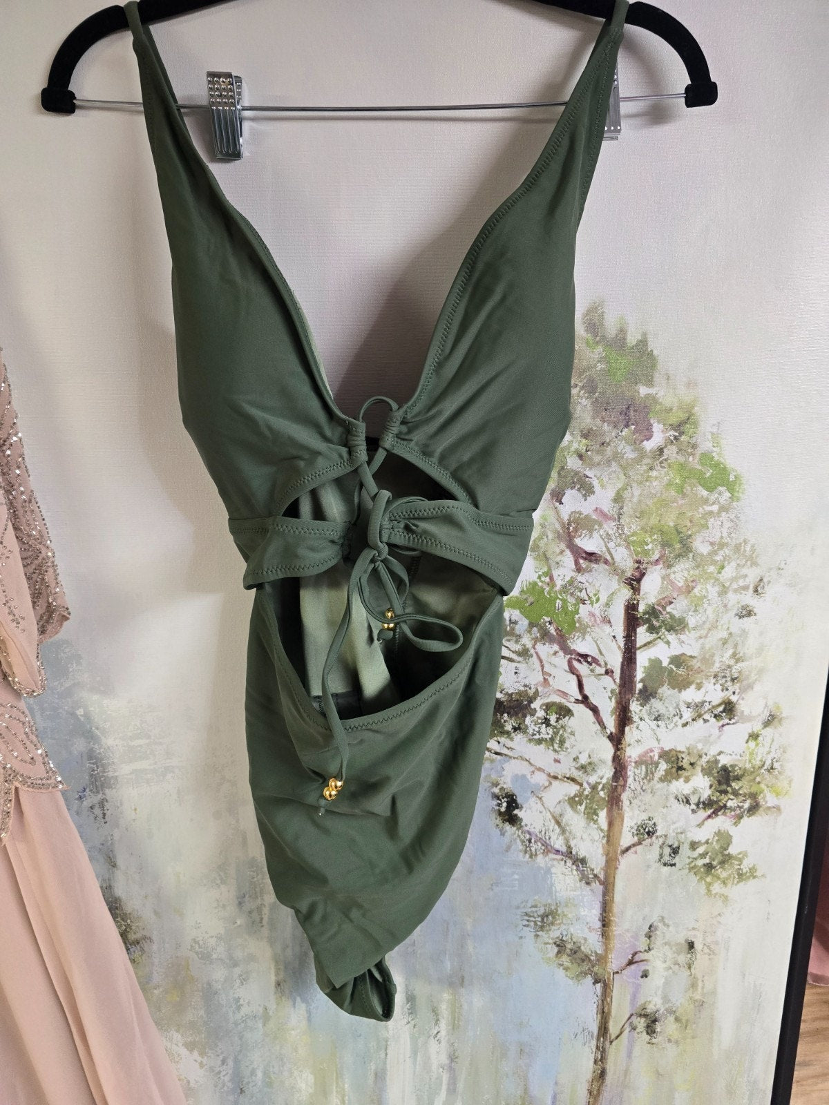 Blooming Jelly One-Piece Swimsuit – Green, Large – NWT