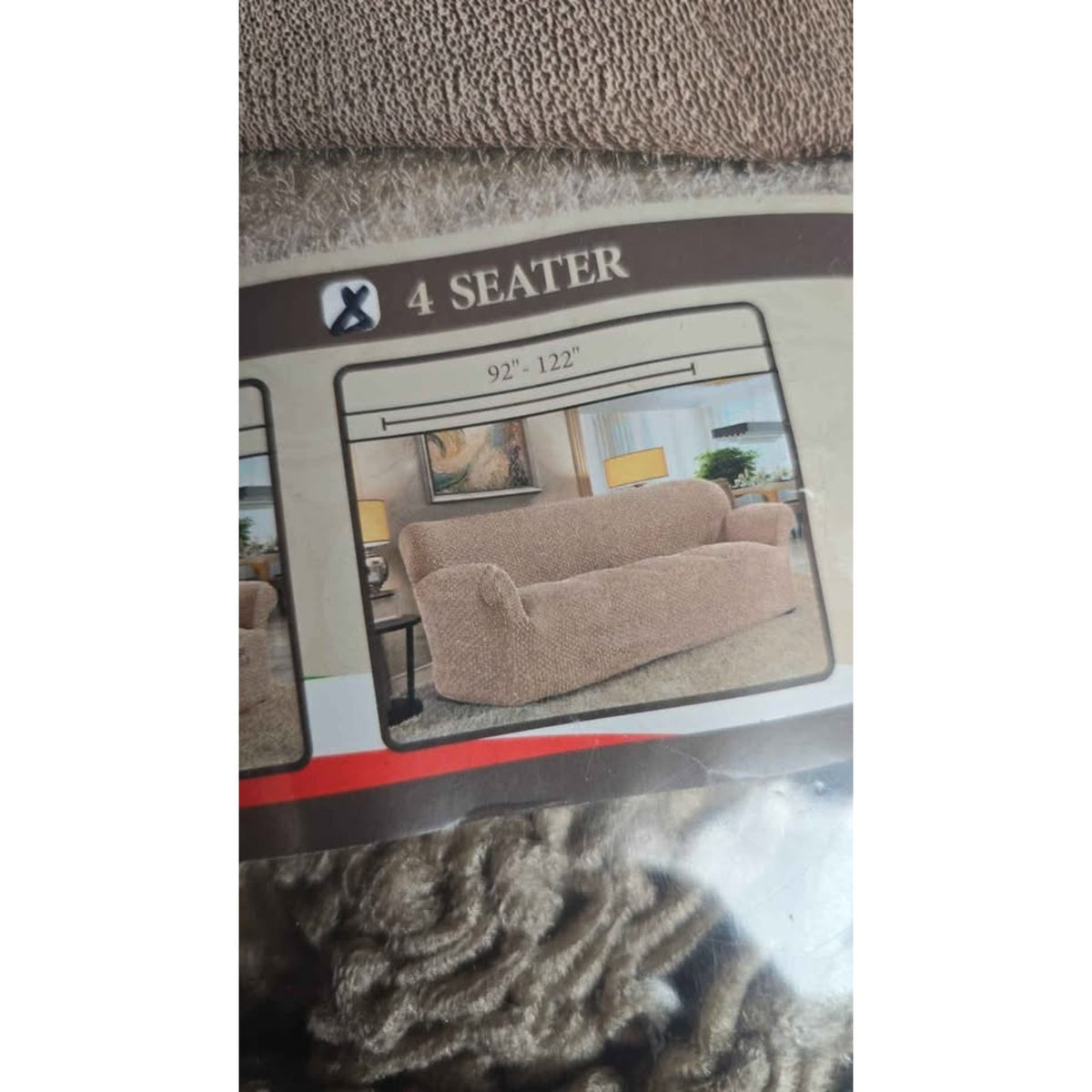 Oeko-Tex Mamma Mia Covers Stretch Sofa Cover. 4 Seater New Never Used