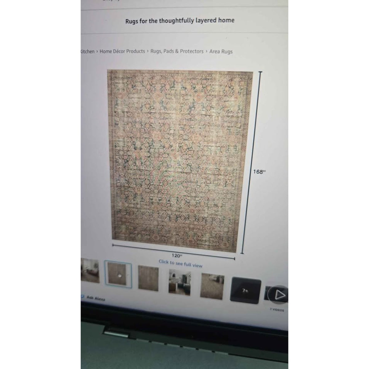 Loloi Angela Rose Aubrey Navy/Multi 10' x 14' Area Rug