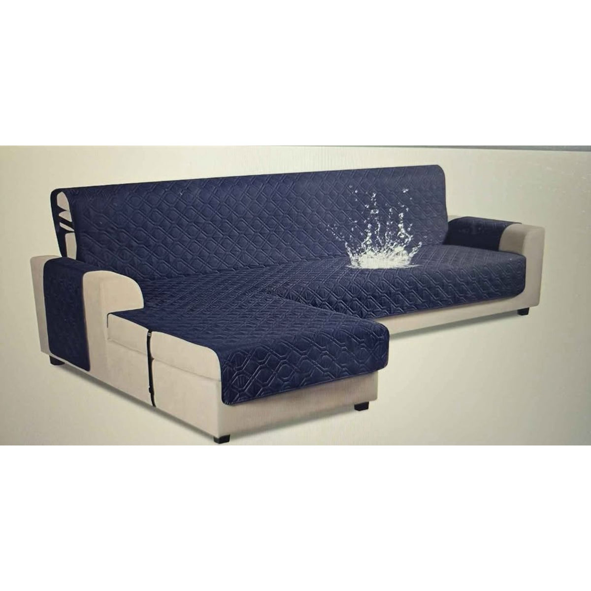 Vansofy Upgraded Sectional Couch Covers 100% Waterproof Reversible Chaise