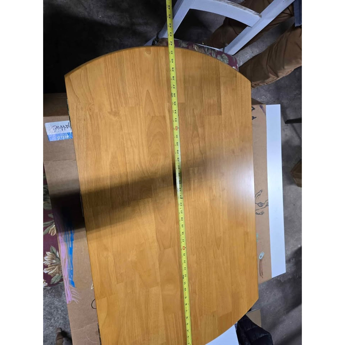 East West Furniture Table Top Dropleaf Oak & Buttermilk 42" *Wood Worker Special*