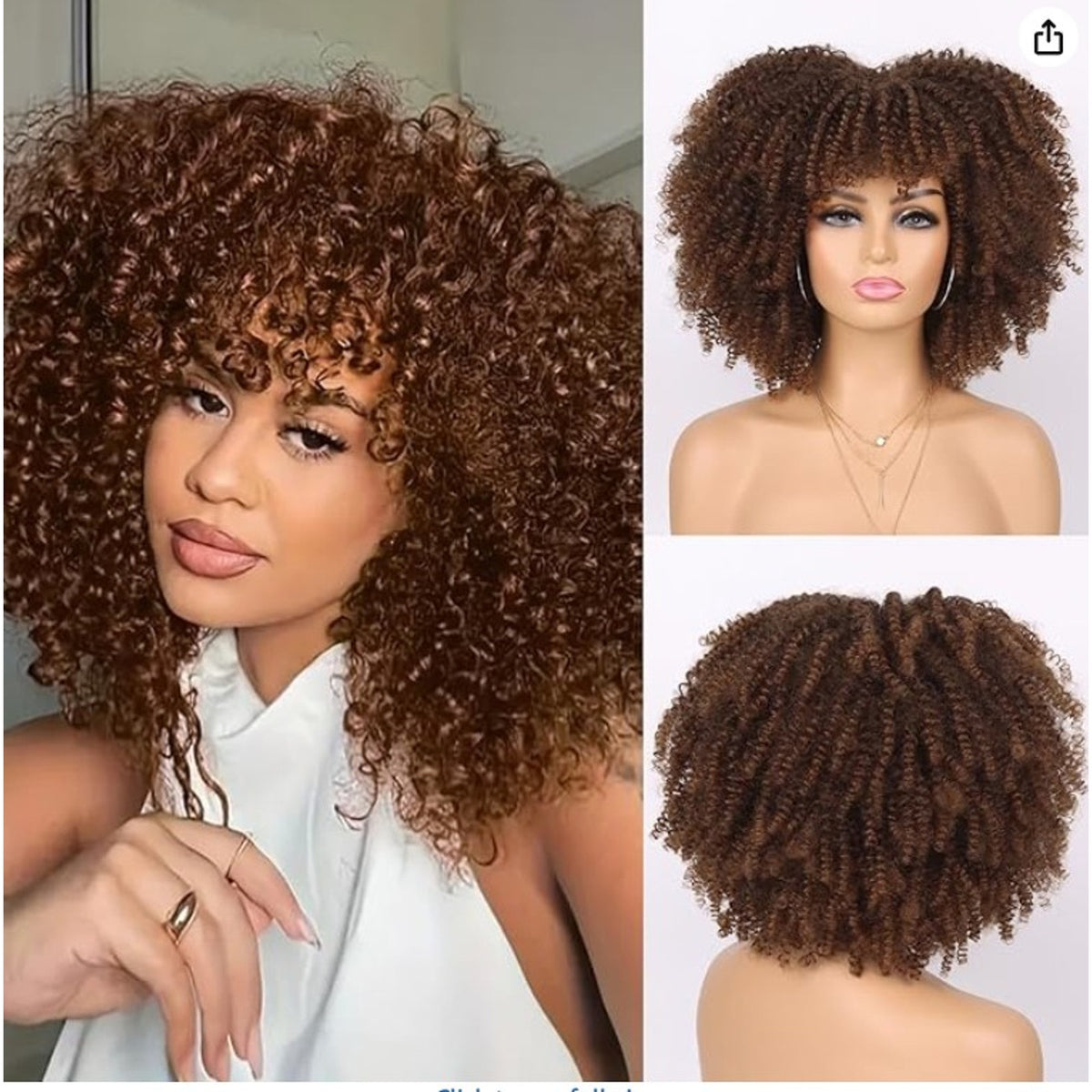 Marshey Afro Kinky Curly Wigs