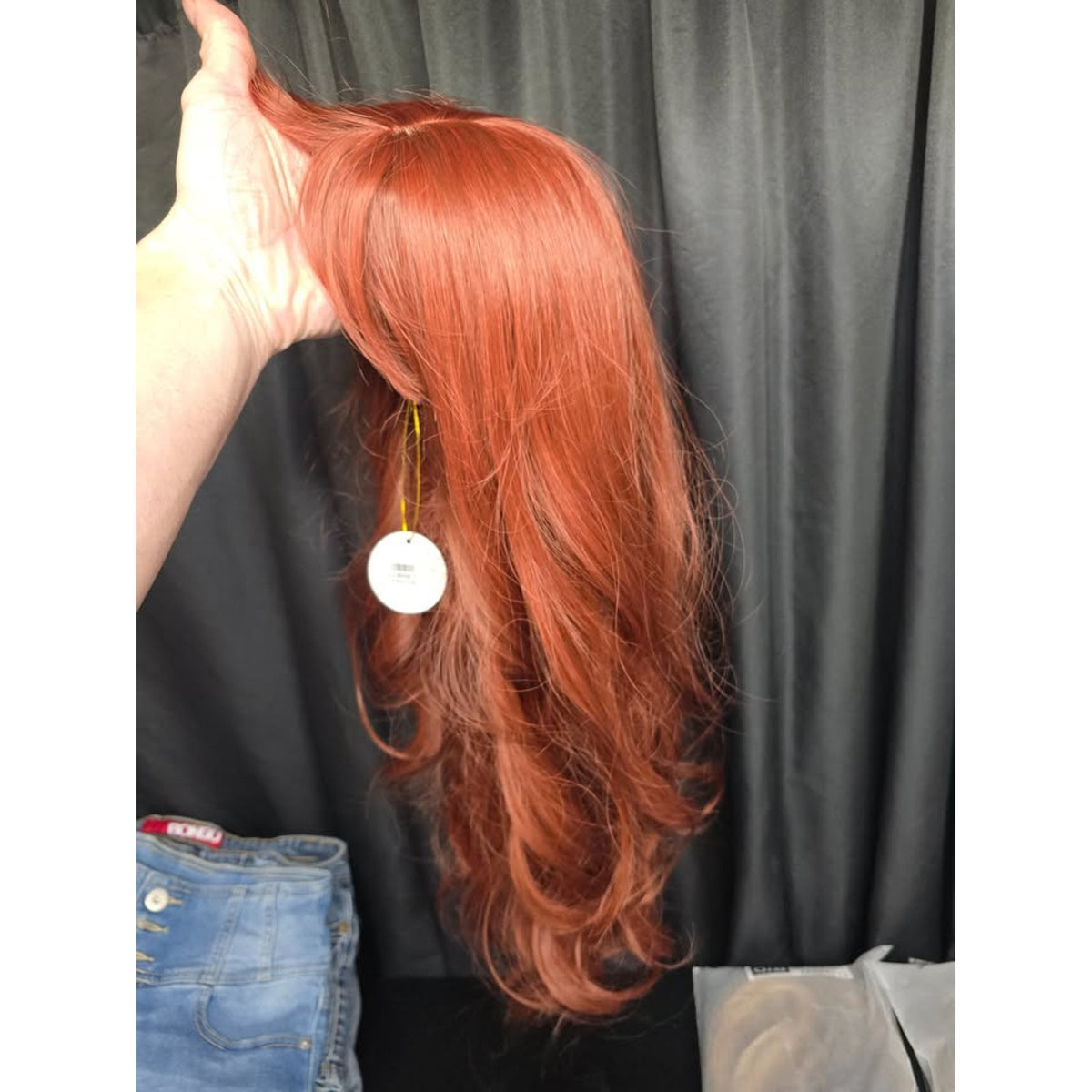 NEW - Honygebia Dark Red Wig with Bangs - Burgundy Wigs for Women, Wine Red Long Straight