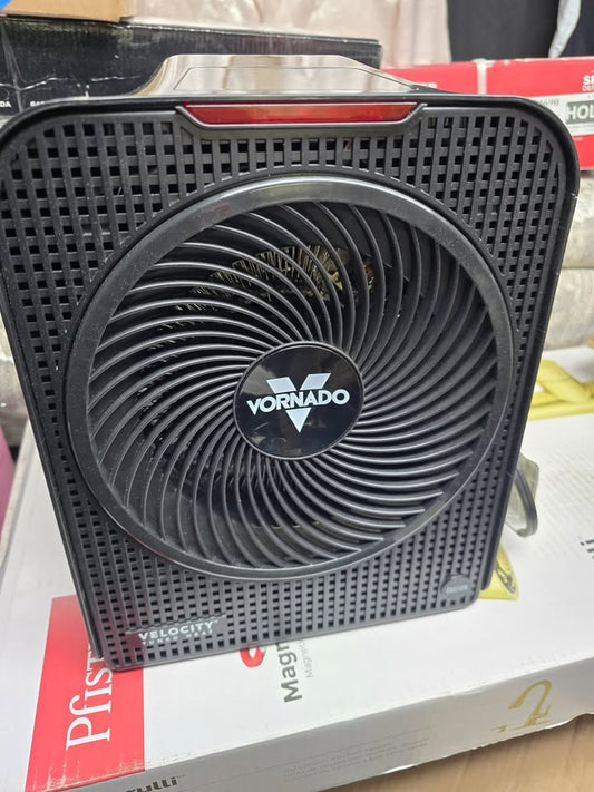 Vornado Forced Air Velocity 5 Whole Room 1500-Watt 5118 BTU Electric Space Fan Electric Heater Furnace, Black - UNUSED