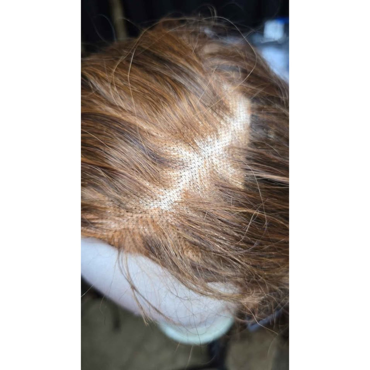FELEK Ombre Brown Long Synthetic Loose Wave Lace Front Wig 13 x 6 Pre Plucked 24"