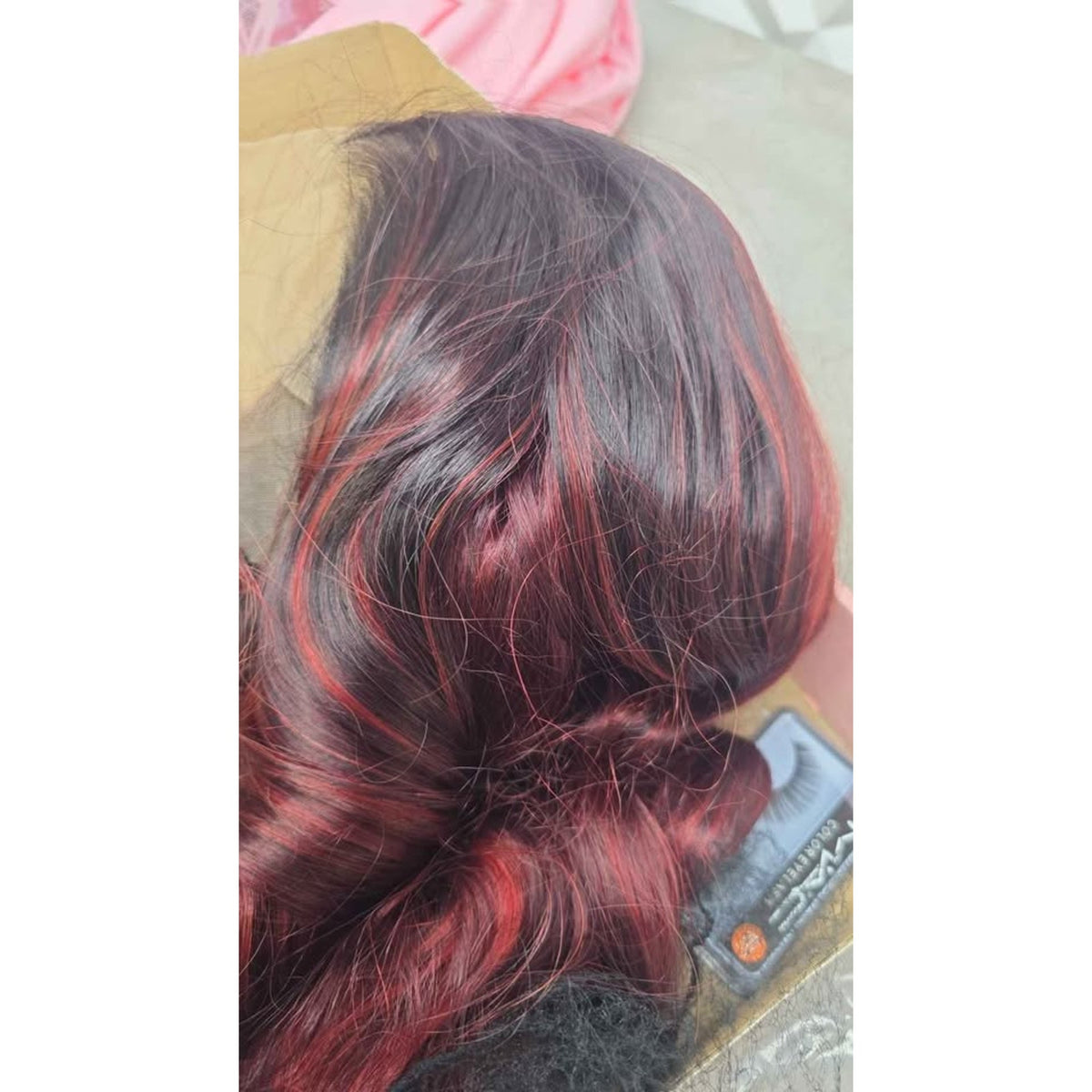 New UGORGEOUS Burgundy Ombre 26" HD Lace Front Pre Plucked 13 x 6