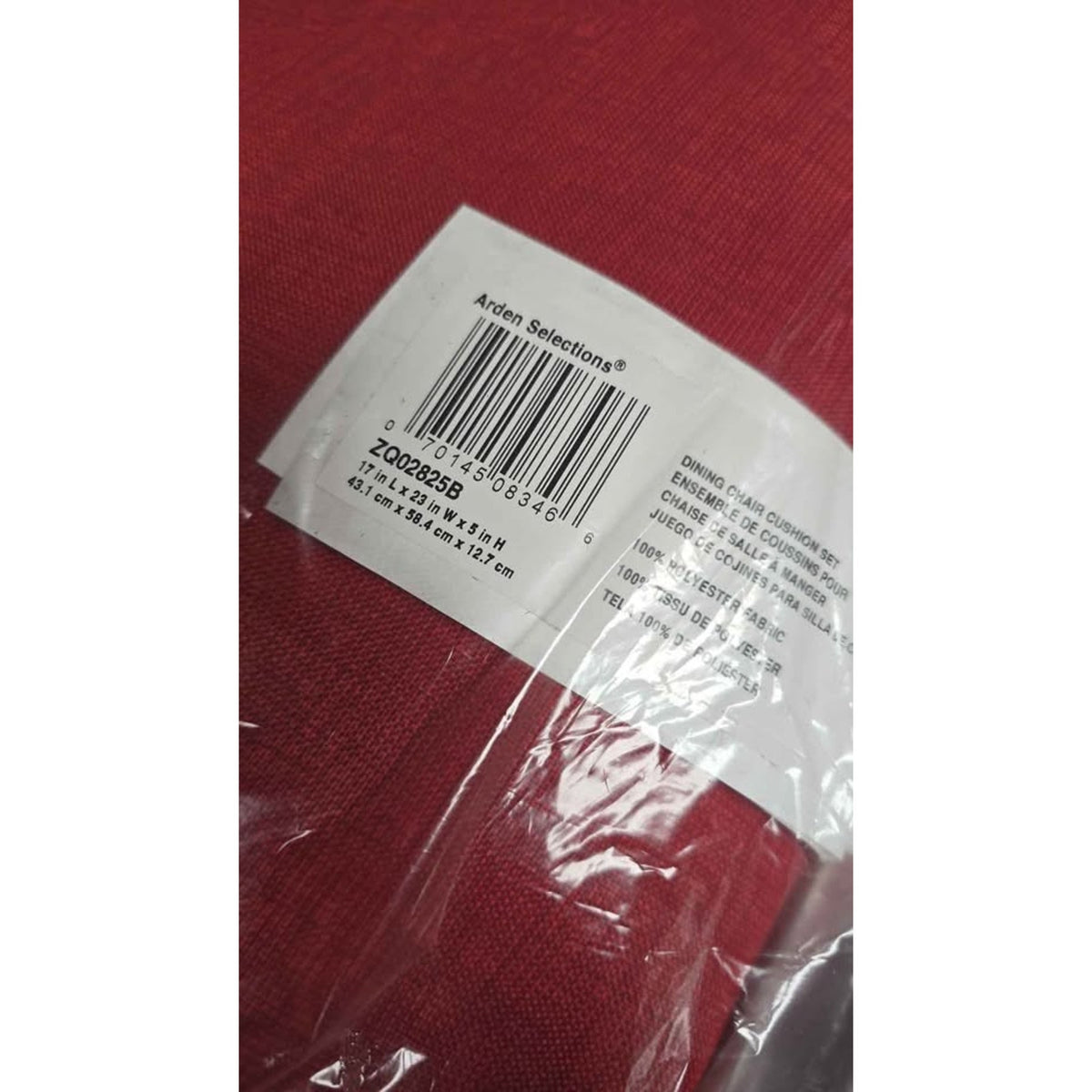 Arden Selections 21 x 21 Ruby Red Leala Outdoor Cushion Set