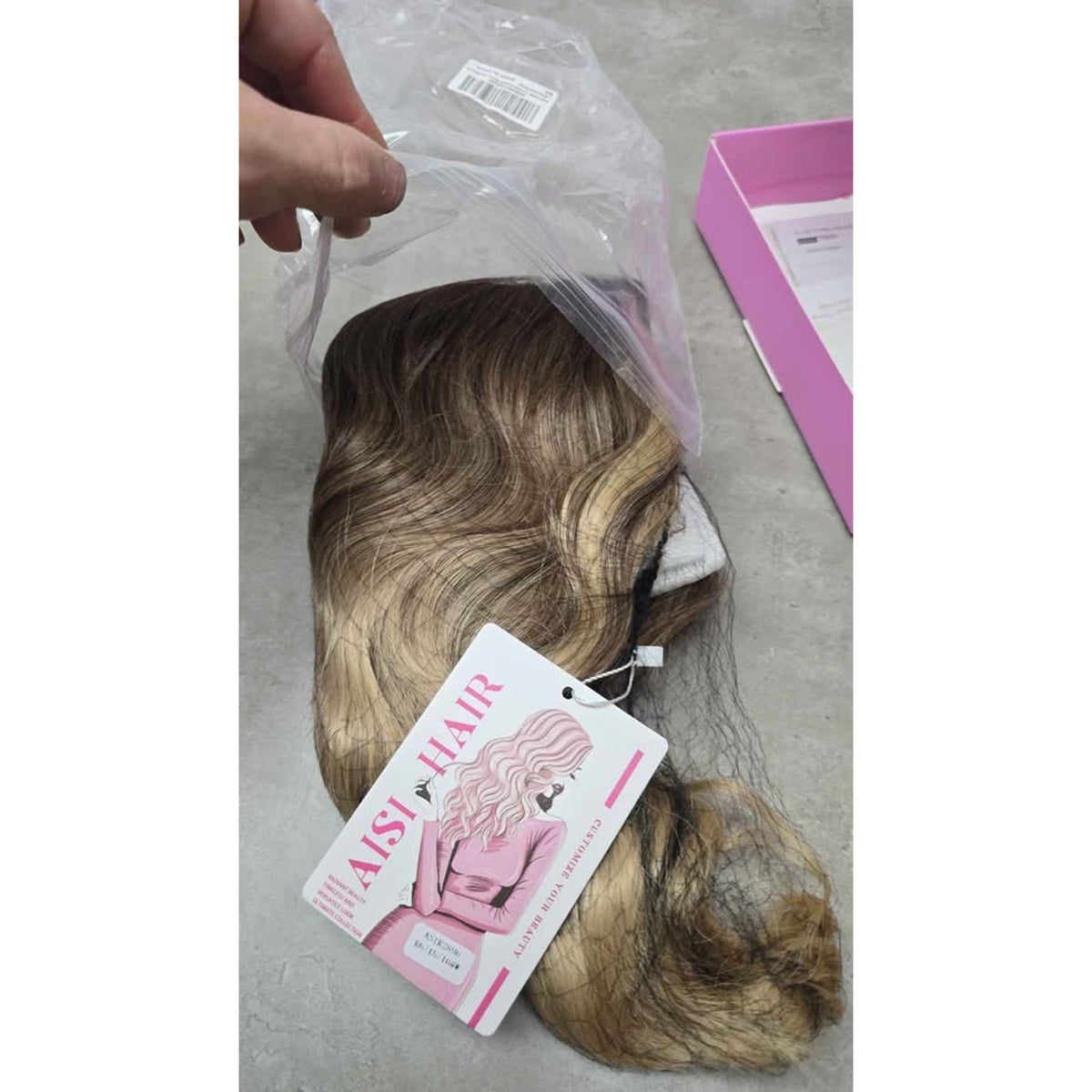 New AISI HAIR 14" Ombre Blonde Wig