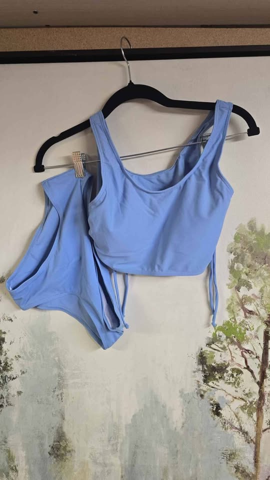 Baby Blue Bikini Set – Youth Size 13–14 – New