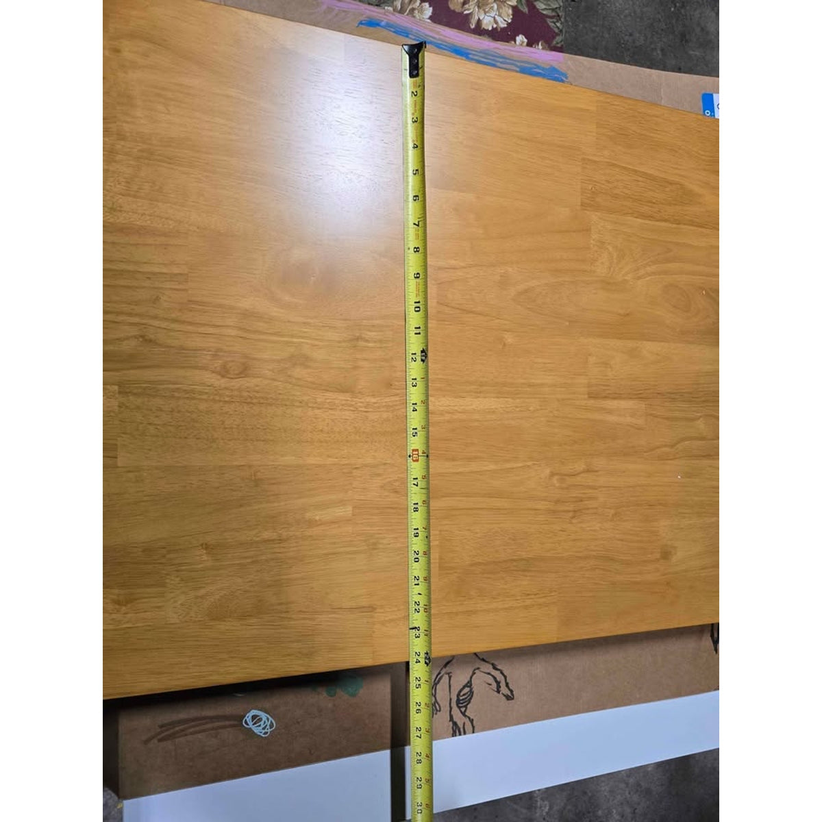 East West Furniture Table Top Dropleaf Oak & Buttermilk 42" *Wood Worker Special*