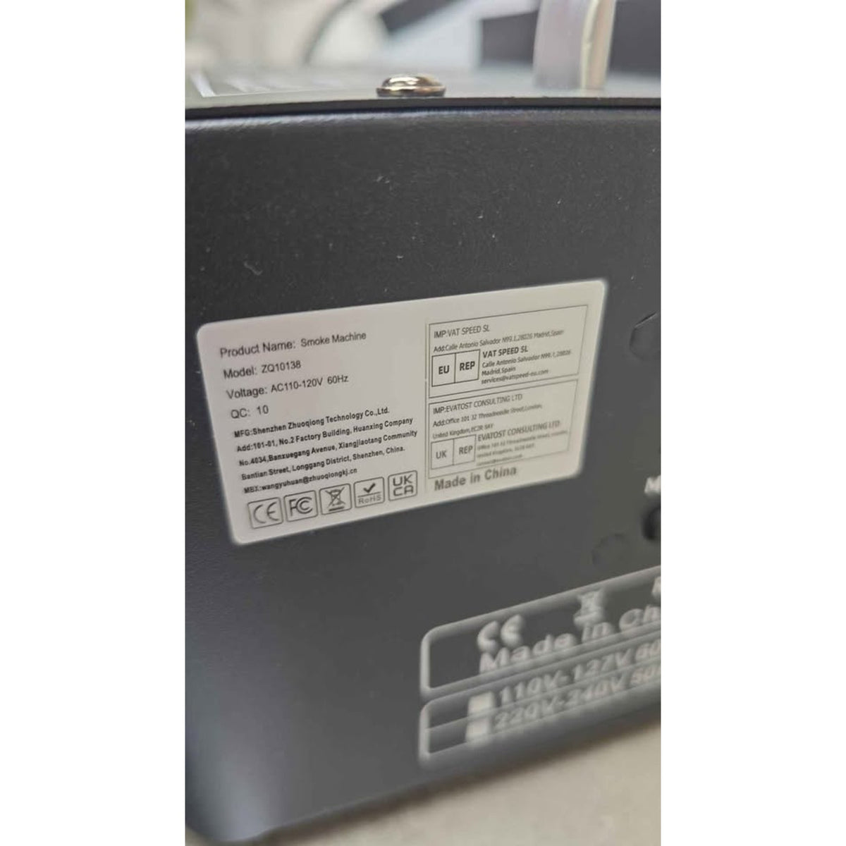 LED Fog Machine with Remote (New)
