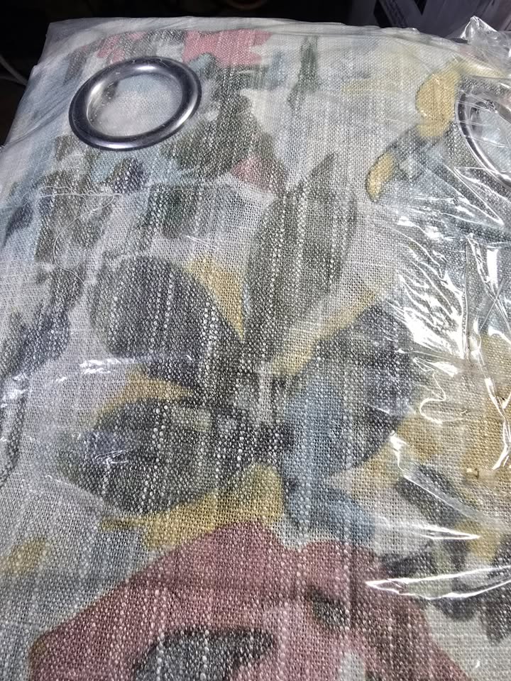 Sheer Floral Grommet Curtains — 52 × 95 in