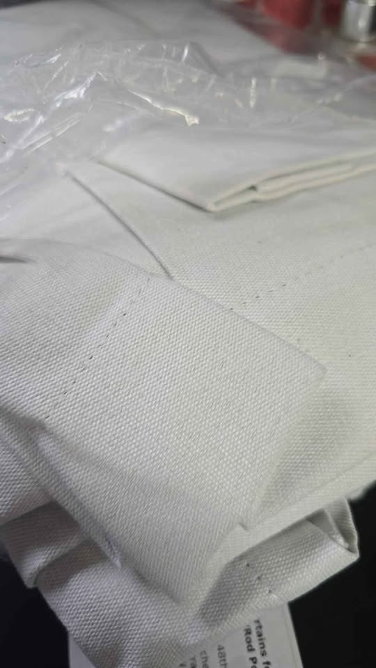 Joydeco Ivory Blackout Curtains — 52 × 90 in, 2 Panels