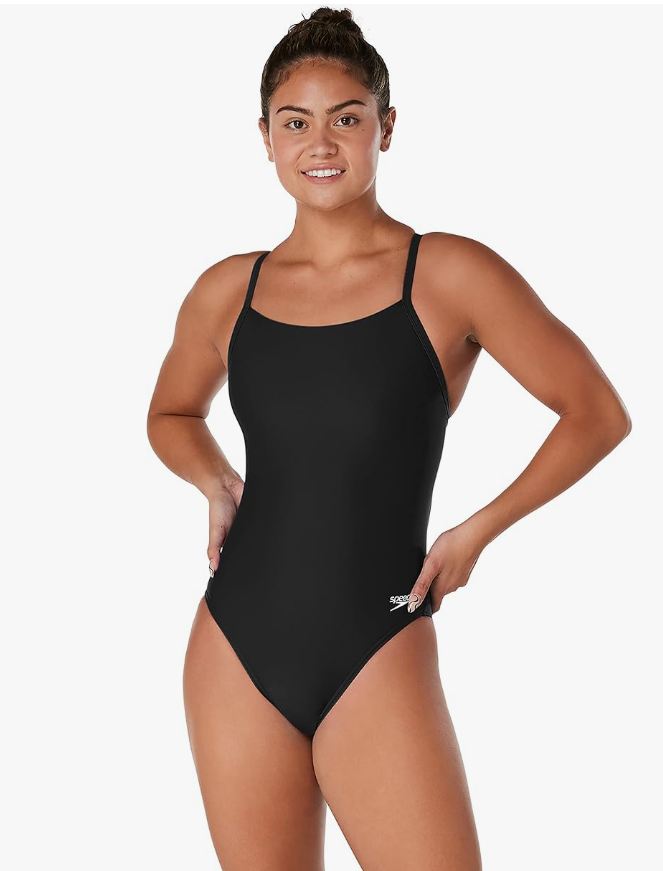 Speedo Eco ProLT Flyback One-Piece Swimsuit – Black, 8/34 – NWT