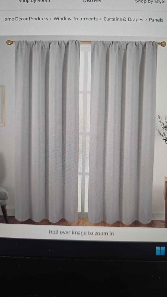 Diraysid Light Grey Blackout Curtains — 52 × 84 in, 2 Panels