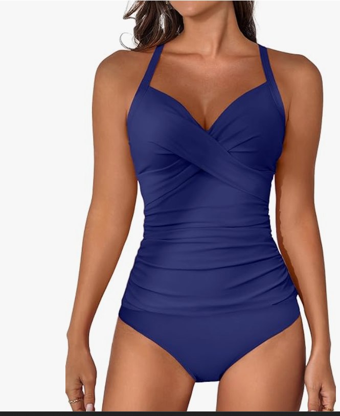 B2prity Wrap Tankini Set – Peacock Blue, Large – NWT