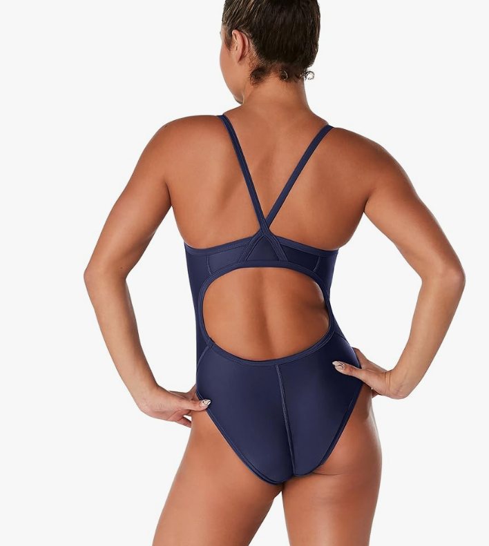 Speedo Eco ProLT Flyback One-Piece Swimsuit – Blue, 10/36 – New