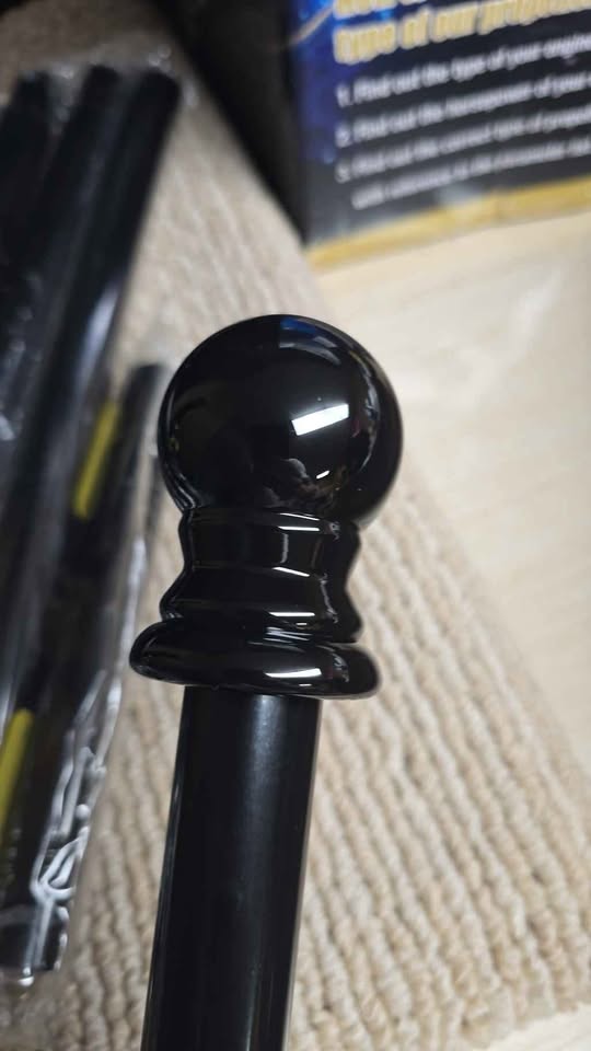 Home Composer Black Curtain Rod — 48–84 in