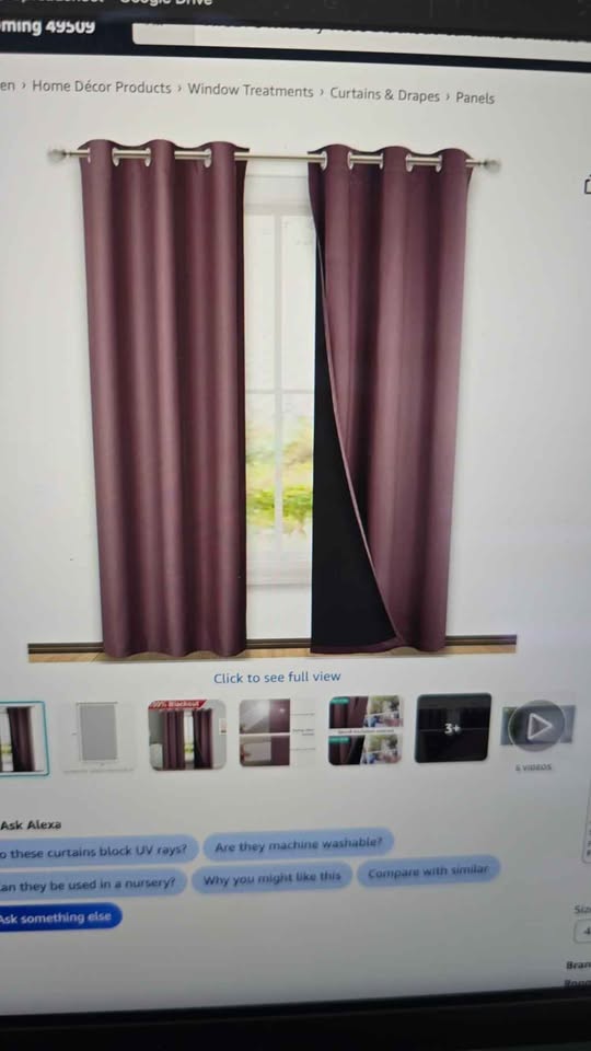 Nicetown Dry Rose Blackout Curtains — 42 × 84 in, 2 Panels