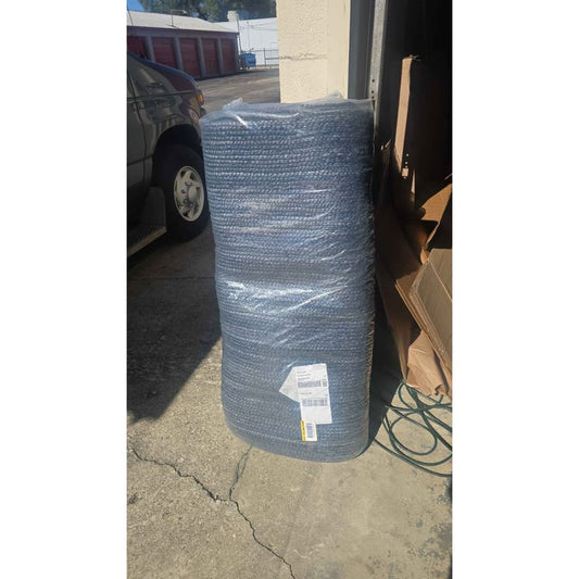 NEW Unique Loom 12'2" x 16'1" Navy Blue Braided Jute Area Rug – HUGE