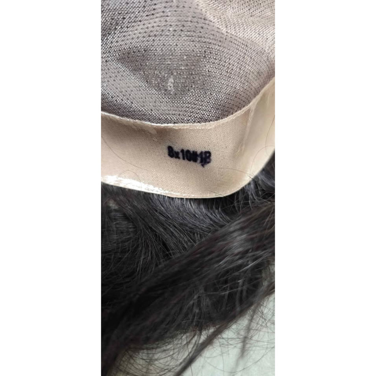 Lumeng Toupee Human Hair Mono Lace 8 x 10 1B