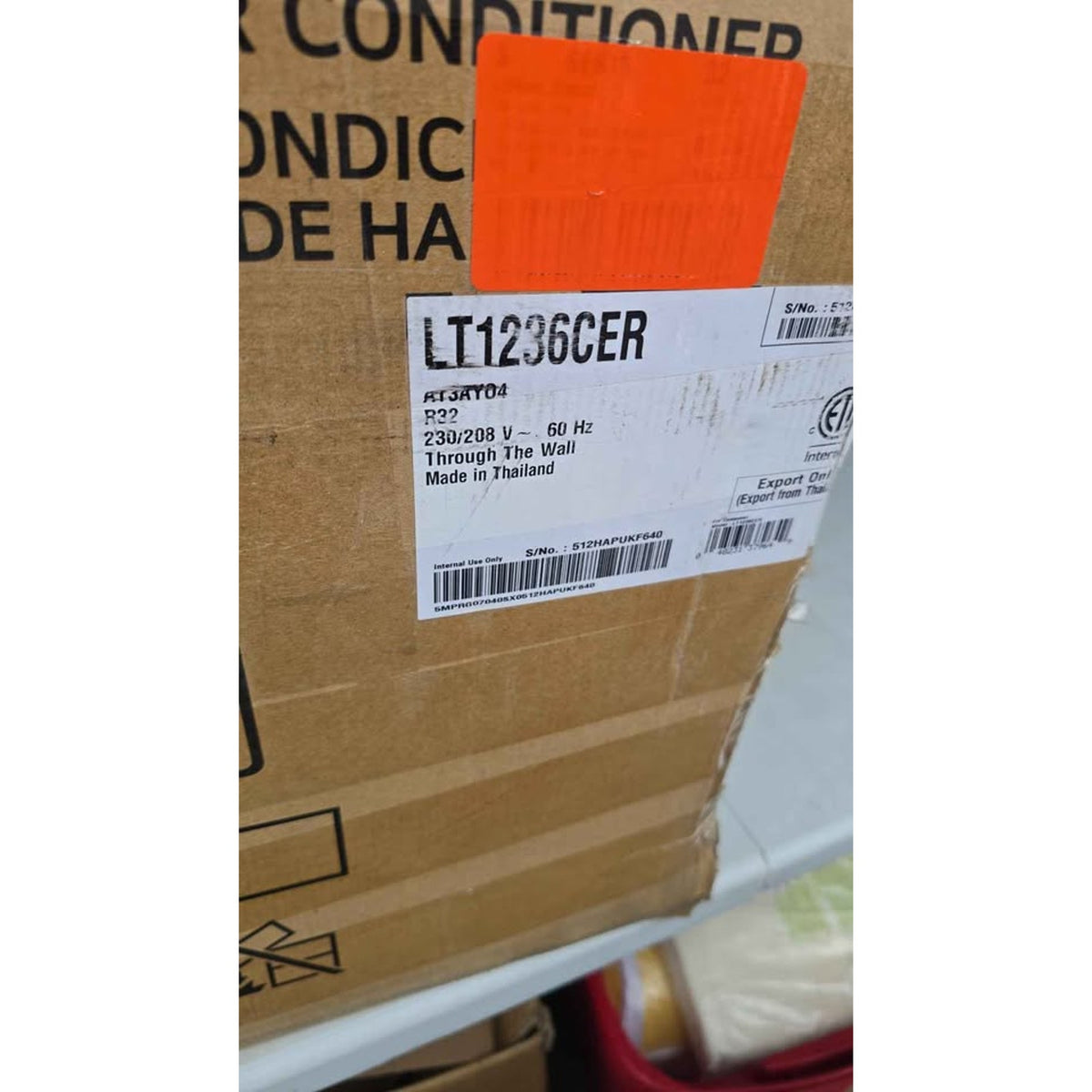 LG 11,800 BTU Through-the-Wall Air Conditioner – 230V – Open Box