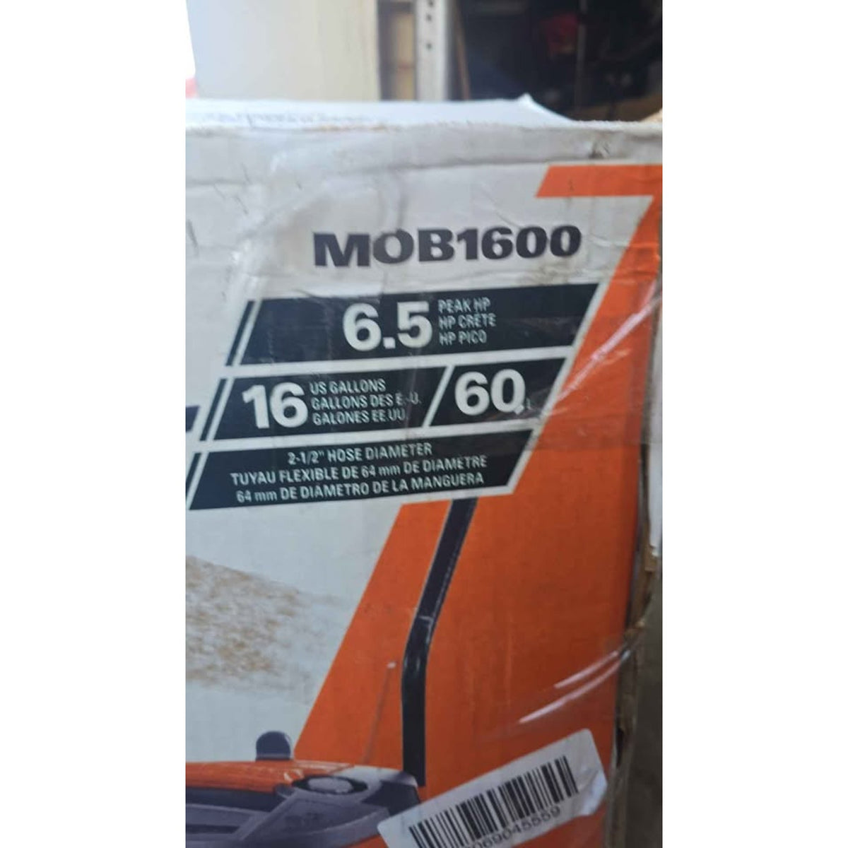RIDGID MOB1600 16-Gallon 6.5 HP Wet/Dry Shop Vac with Detachable Blower — New