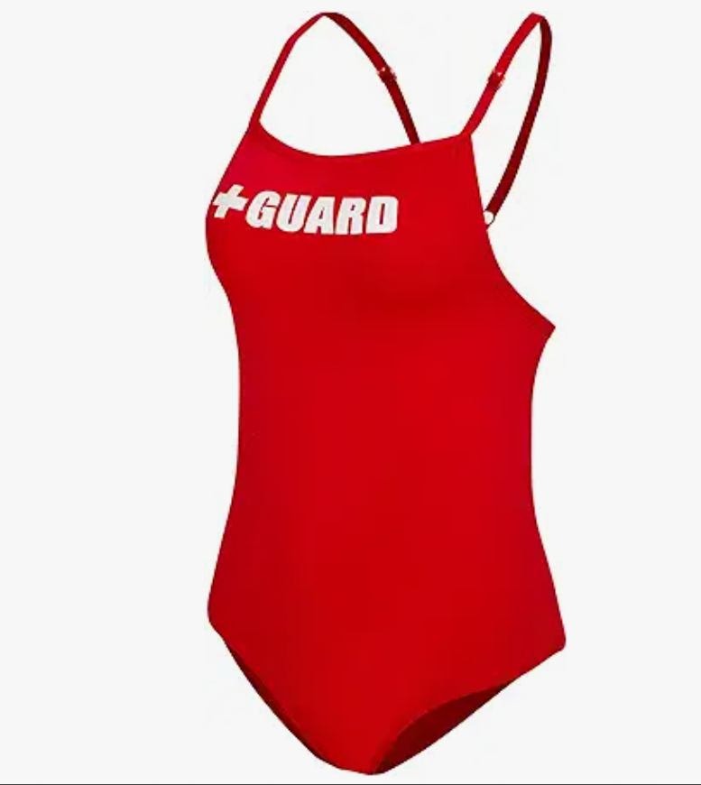 BLARIX Guard Adjustable One-Piece Swimsuit – Red, Size 34 – NWT