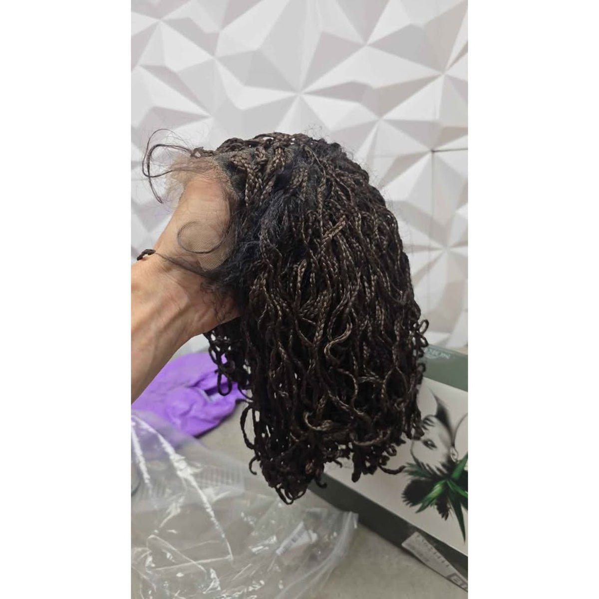 New SOKU Braided Wig 13" Mini Twist 4x4 Lace Frontal Box