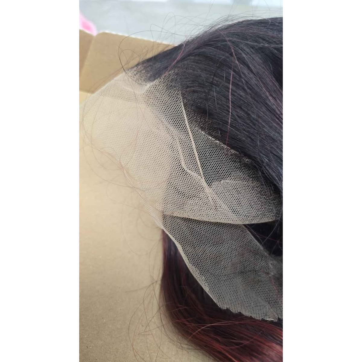 New UGORGEOUS Burgundy Ombre 26" HD Lace Front Pre Plucked 13 x 6