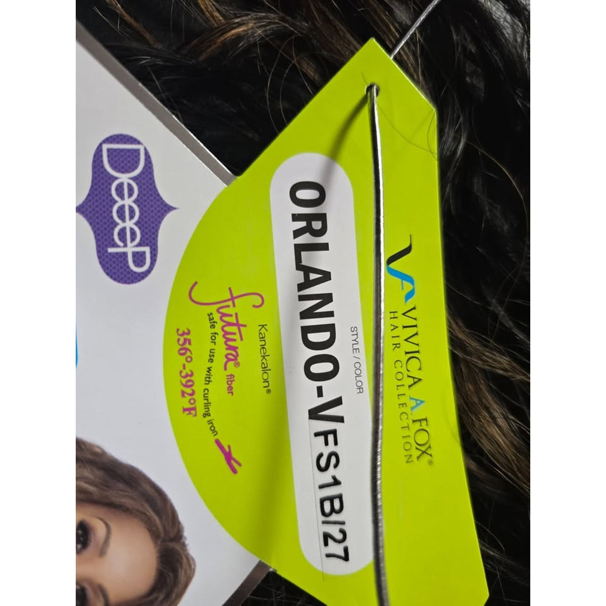 Vivica A. Fox ORLANDO-V Lace Front Wig, New Futura Synthetic Fiber in Color FS1B27