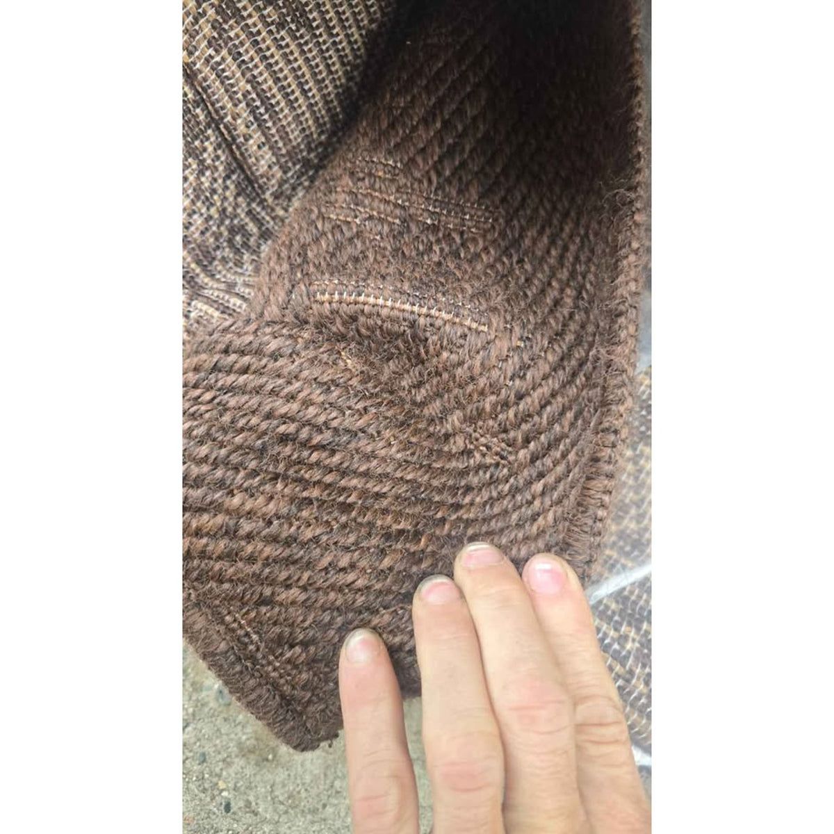 New Camilson Easy Jute Rug 9 x 12 Indoor Outdoor Brown Color - Flax - Area Rug Washable