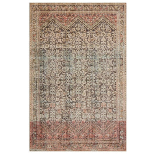 Loloi Loren Collection LQ-17 Charcoal/Multi 3'-6" x 5'-6" Accent Rug