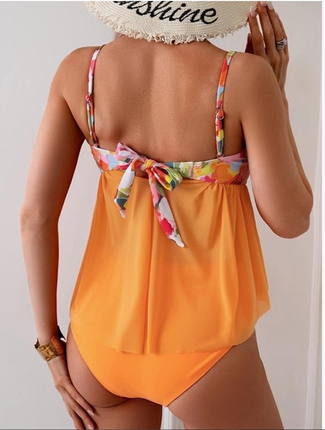 B2prity Mesh Two-Piece Tankini Set – Medium – New
