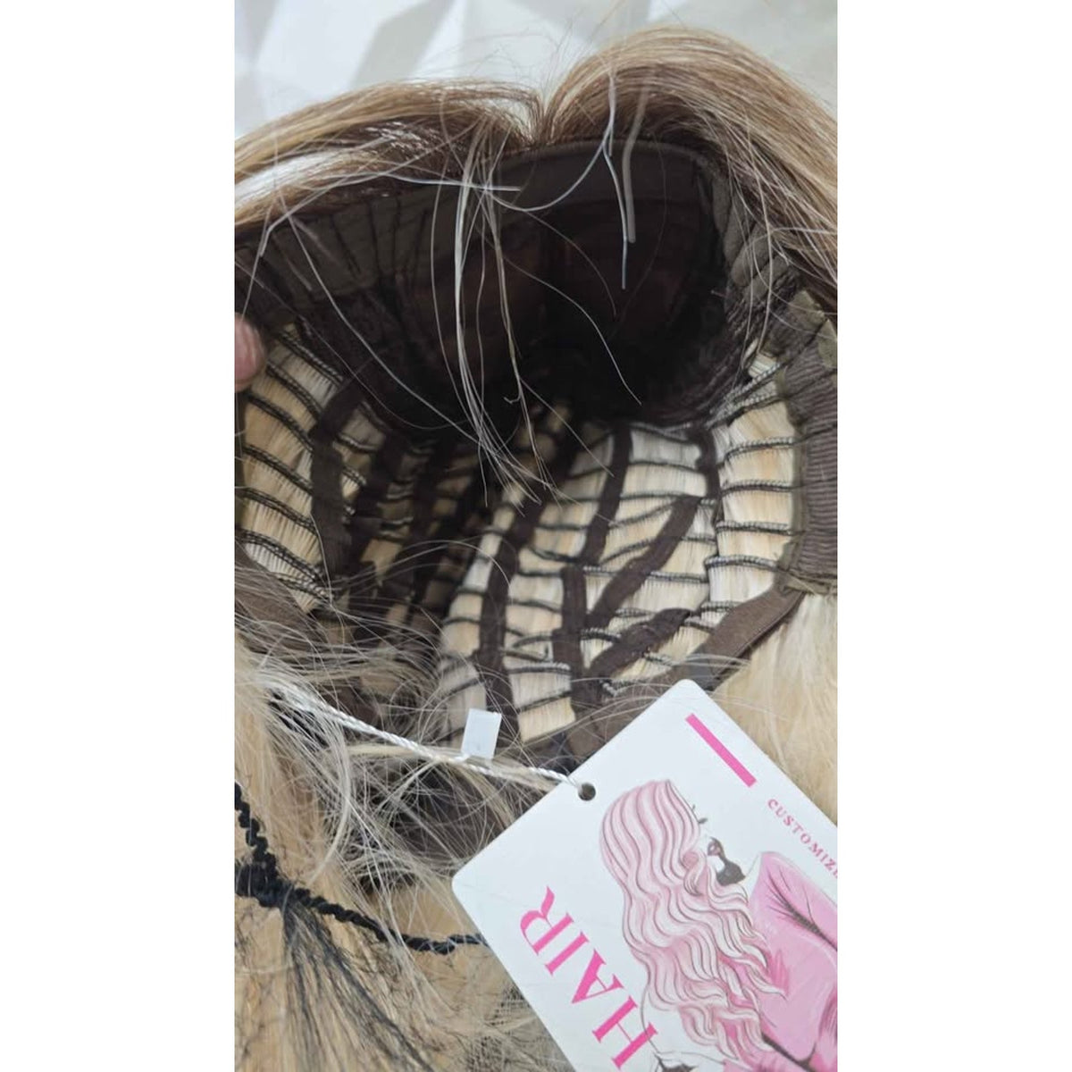 New AISI HAIR Biege Blonde Wig Bangs
