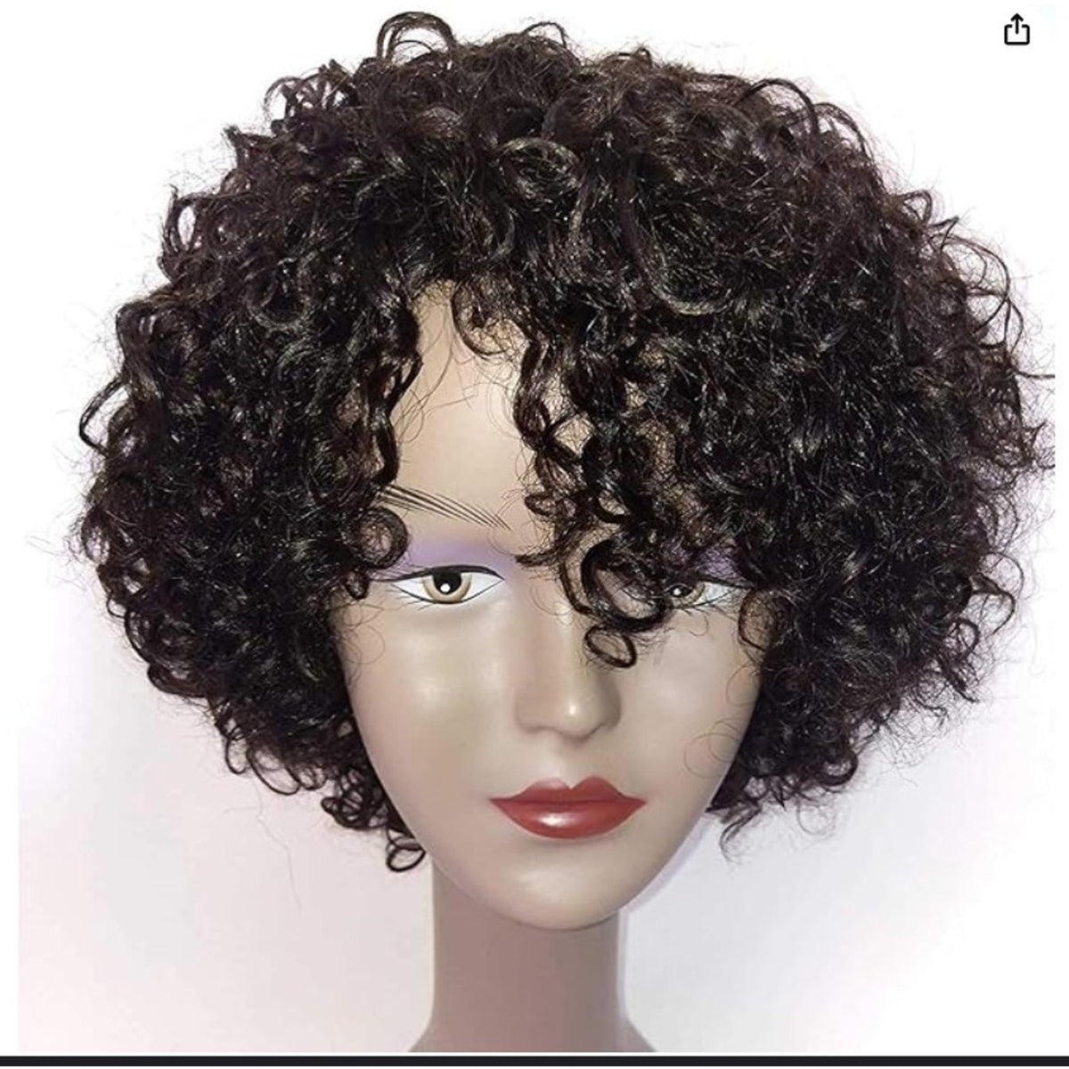 Brazilian Kinky Curly 10 Inch Human Hair Wig