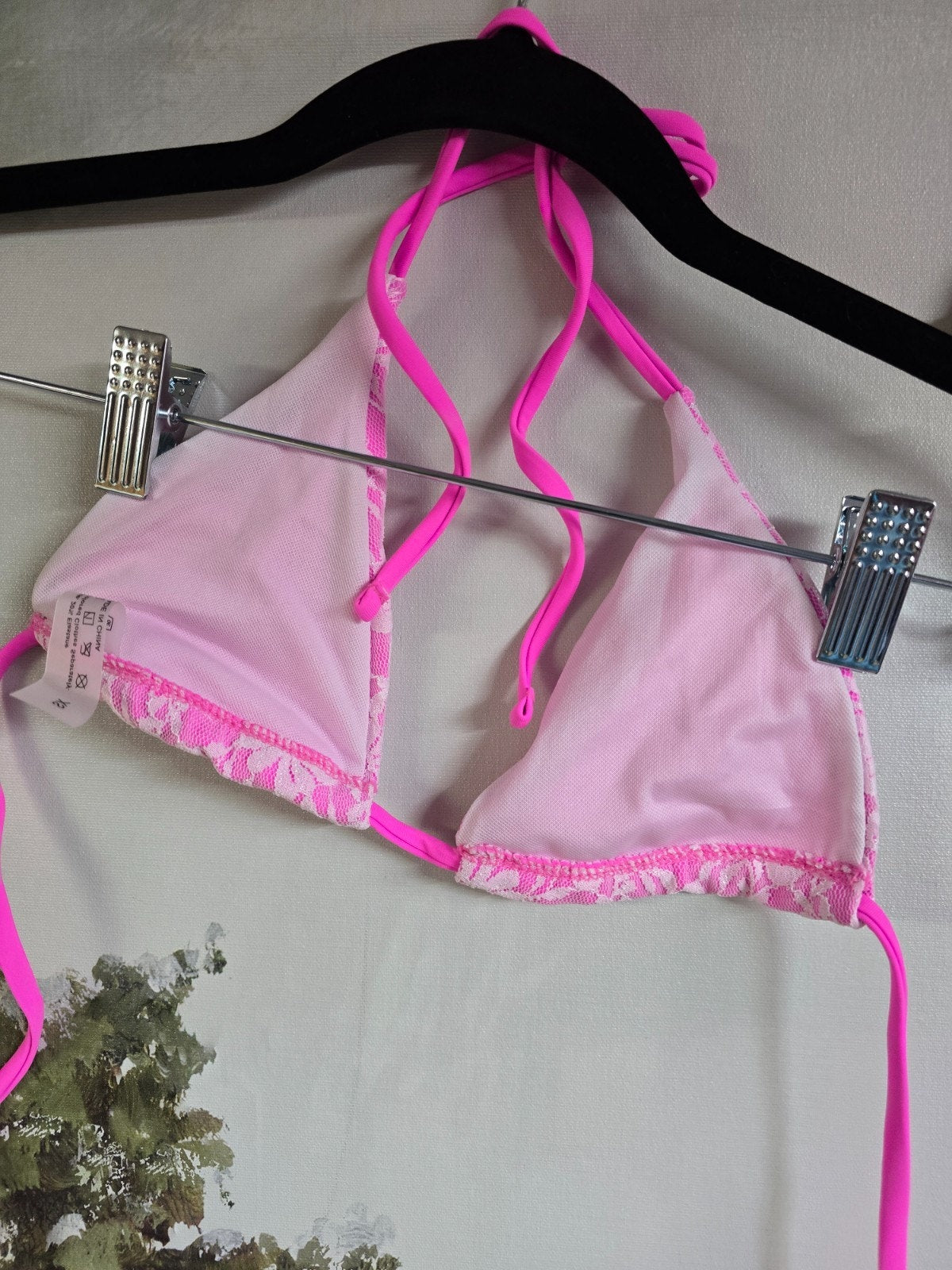 SHENHE Triangle Bikini Set – Pink Floral, XS – NWT
