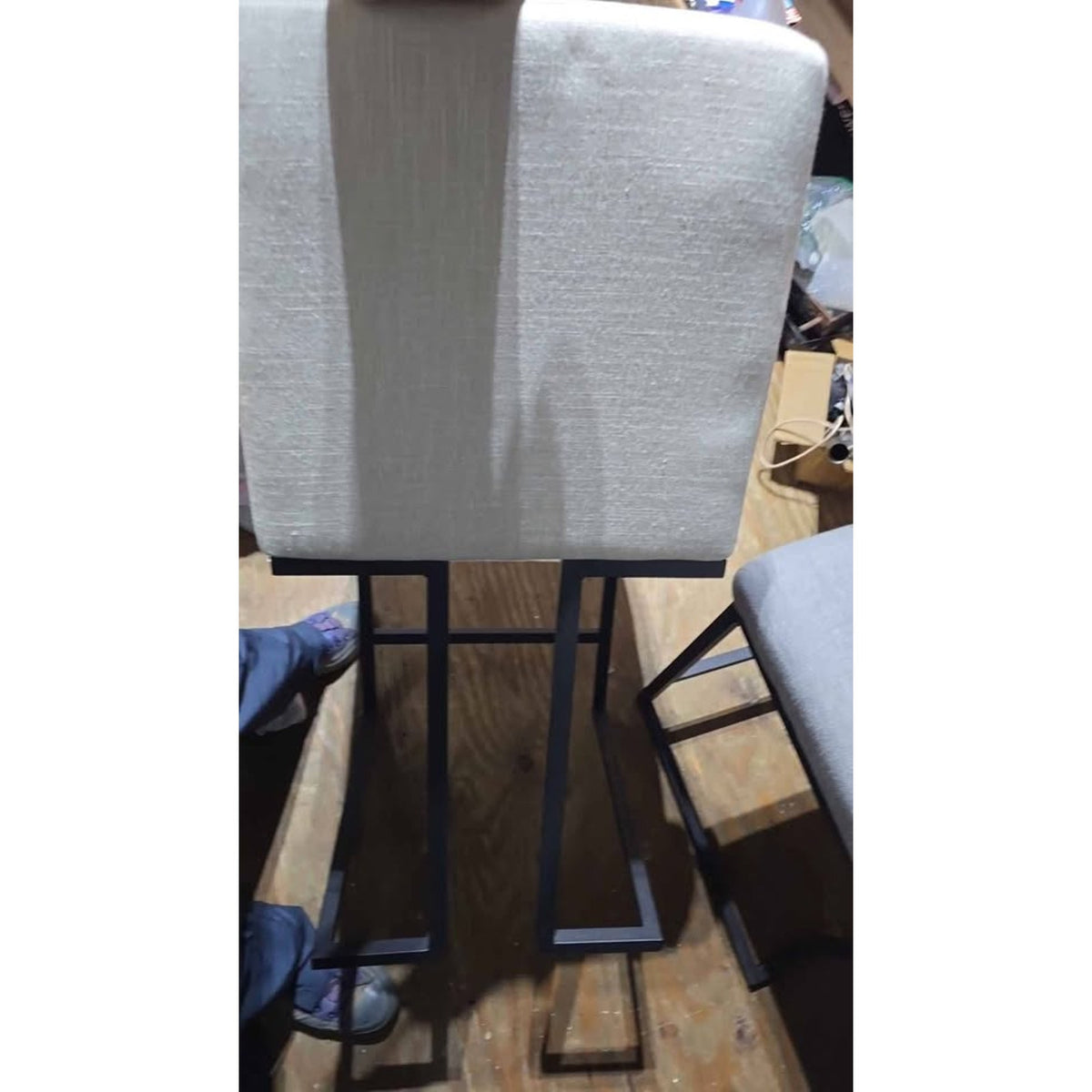 Wade Logan Chelley 25" Counter Stool - 2 Sets - Grey & Beige