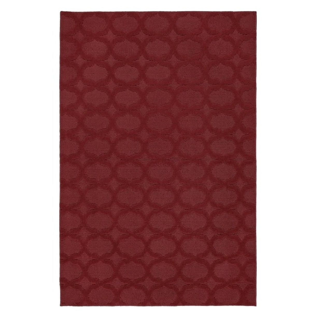 Garland Rug Sparta Non Slip Polypropylene 4 Ft. X 6 Ft. Chili Pepper Red Area Rug