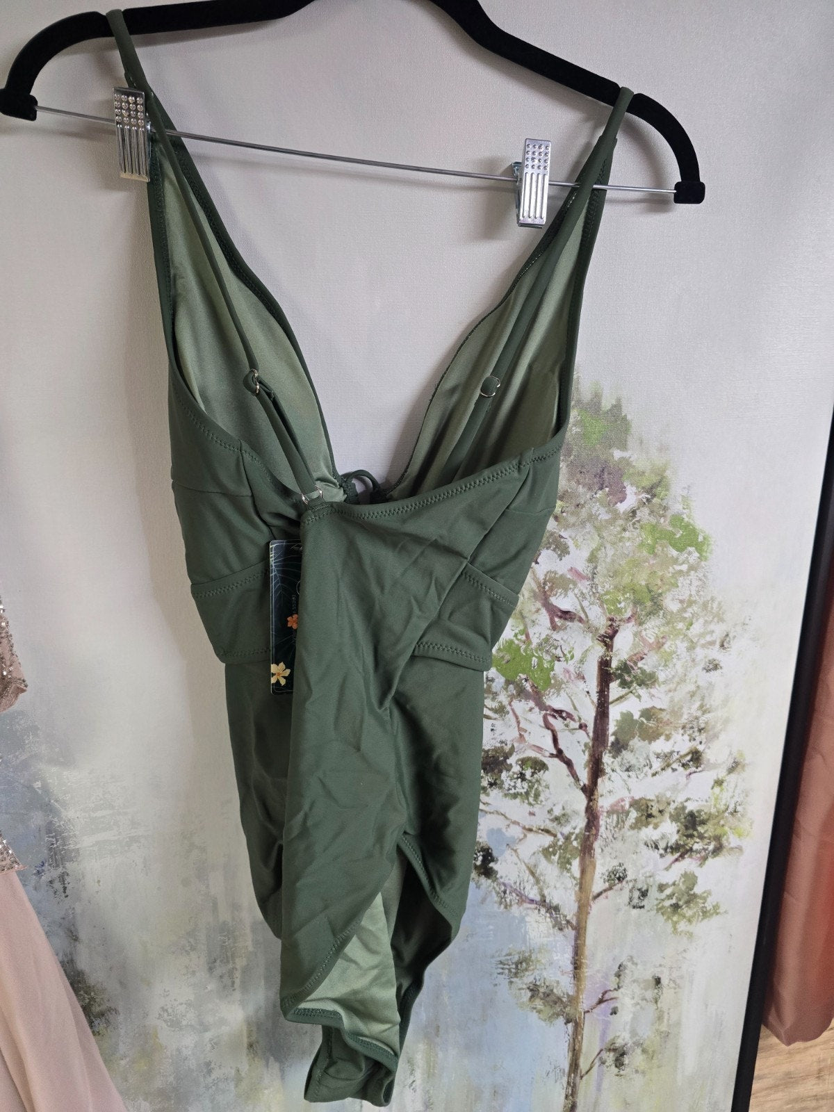 Blooming Jelly One-Piece Swimsuit – Green, Large – NWT
