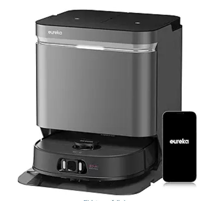 NEW Eureka J15 Ultra Self Emptying Robot Vacuum, 19,000 Pa Suction, Flex-Arm Design