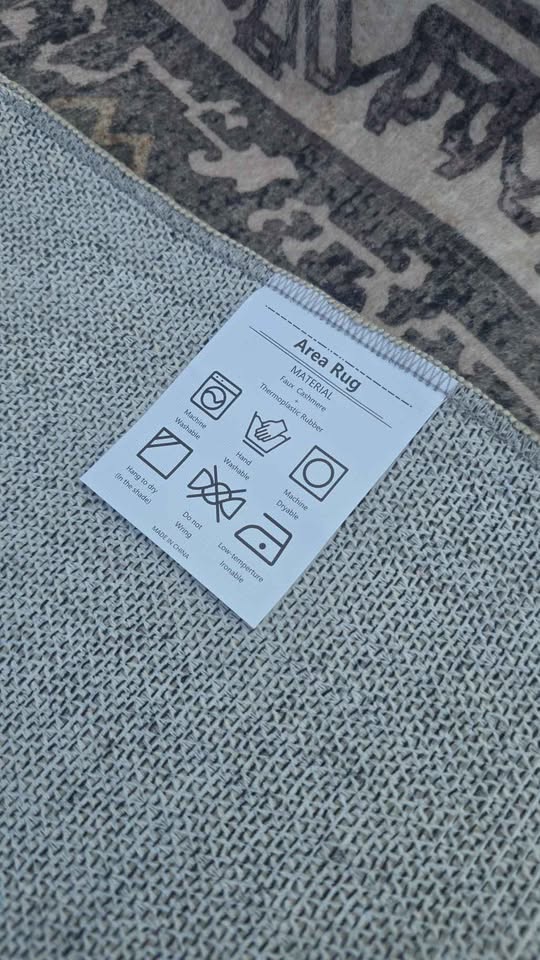 New 8 x 10 Area Rug Washable No Slip